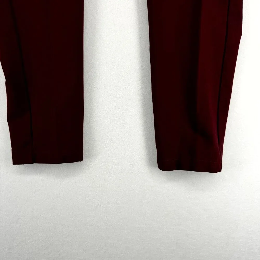 St. John's Bay Dark Red Skinny Leg Leggings‎ with Pockets Womens Size 2X